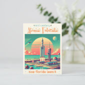 Atomic Futuristic New Florida Launch Site ポストカード (スタンド正面)
