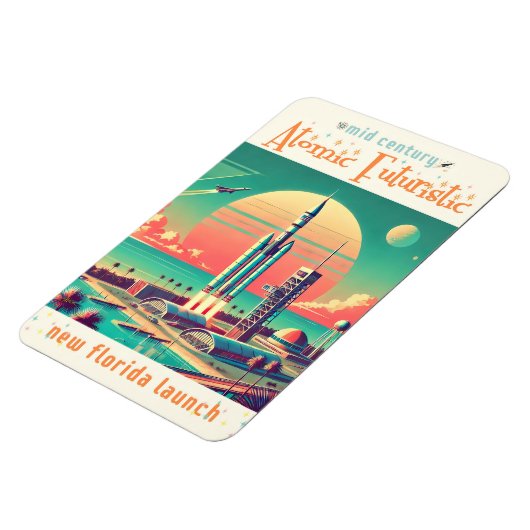 Atomic Futuristic New Florida Launch Site マグネット (左側)