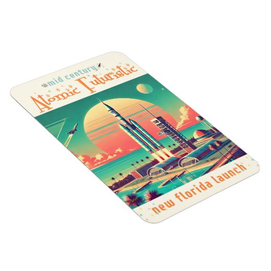 Atomic Futuristic New Florida Launch Site マグネット (右側)