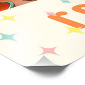 Atomic Futuristic Retro Florida Lounge フォトプリント (角)