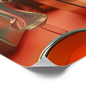 Atomic Futuristic Retro Florida Lounge ポスター (角)