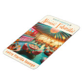 Atomic Futuristic Retro Florida Lounge マグネット (左側)