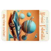 Atomic Futuristic Sky View Cruiser Car  マグネット (横)