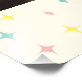 Atomic Futuristic Space Age Kids Playroom フォトプリント (角)