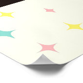 Atomic Futuristic Space Age Kids Playroom ポスター (角)