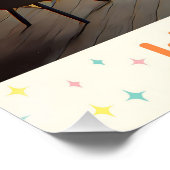 Atomic Futuristic Space Age Kids Playroom ポスター (コーナー)