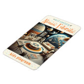 Atomic Futuristic Space Age Kids Playroom マグネット (左側)