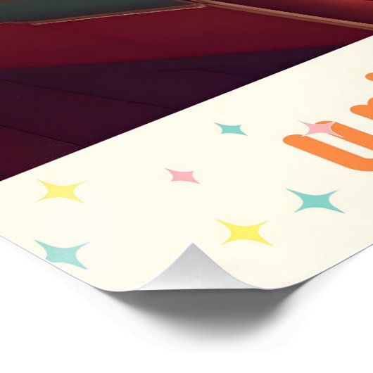 Atomic Futuristic Urban Apartment ポスター (コーナー)