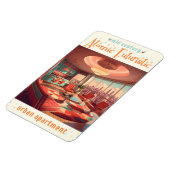 Atomic Futuristic Urban Apartment マグネット (左側)