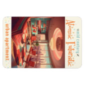 Atomic Futuristic Urban Apartment マグネット (横)