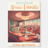 Atomic Futuristic Urban Apartment マグネット (正面)