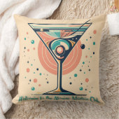Atomic Martini Club Retro Futuristic Space Age クッション (ブランケット)