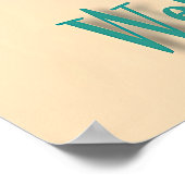 Atomic Martini Club Retro Futuristic Space Age ポスター (角)