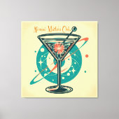 Atomic Martini Club Space Age キャンバスプリント (正面)