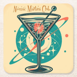 Atomic Martini Club Space Age スクエアペーパーコースター