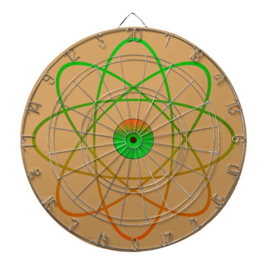 Atomic Metal Cage Dartboard、Tan ダーツボード (正面)