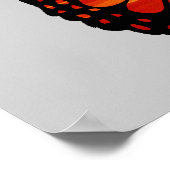 Atomic Mushroom Cloud Butterfly Print Poster ポスター (角)