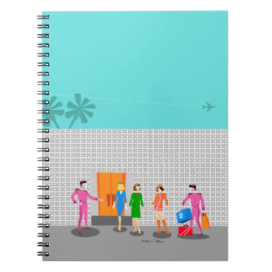 Atomic Palm春スパイラルフォトノートブック ノートブック (正面)