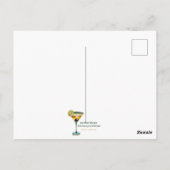 Atomic Retro Futuristic Martini Breakfast Bar ポストカード (裏面)