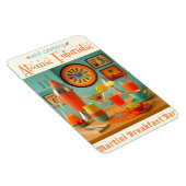 Atomic Retro Futuristic Martini Breakfast Bar マグネット (右側)