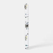 Atomic Space Age Starburst Mid-Century Modern iPhone 16ケース (左側面)