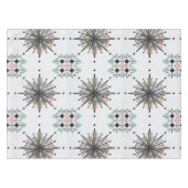 Atomic Starburst Retro Mid Century Modern テーブルクロス (正面(横))