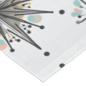 Atomic Starburst Retro Mid Century Modern テーブルクロス (アングル)