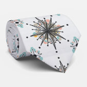 Atomic Starburst Retro Mid Century Modern ネクタイ (ロール)