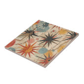 Atomic Starburst retro Mid Century Modern pastel タイル (側面)