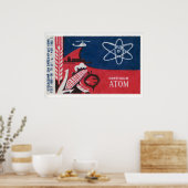 Atomic Symbol Soviet Union Mid-Century Matchbox ポスター (キッチン)