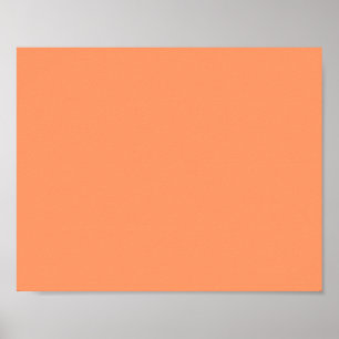 Atomic Tangerine (solid color) ポスター