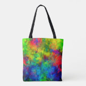 [Atomic Tie-Dye] Peace Symbol Custom Text Tote Bag トートバッグ (裏面)