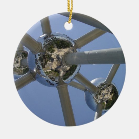Atomium、ブリュッセル、ベルギー セラミックオーナメント (正面)