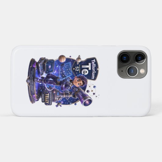 ATOMIVRAのテルルキャラ Case-Mate iPhoneケース (裏面(横))