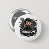  ATOMIVRA カーボンキャラクター  缶バッジ (正面&裏面)
