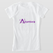 ATOMIVRA ヘリウム キャラクター - 貴ガス化学 Tシャツ (レイダウン裏面)