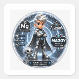 ATOMIVRA マグネシウム キャラクター スクエアシール