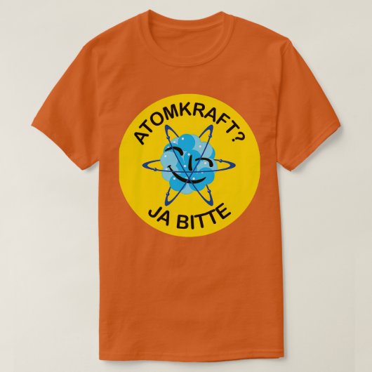 Atomkraft Ja bitte 1 Tシャツ (デザイン正面)