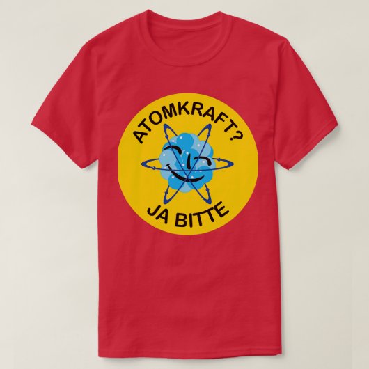 Atomkraft ja bitte tシャツ (デザイン正面)