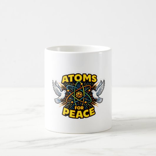Atom's-for-Peace- Global harmony Art Mug コーヒーマグカップ (中央)