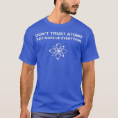 AtomsScience Pun Chamisy Physicsを信 頼しない Tシャツ (正面)