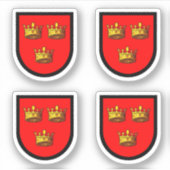 Atoned Arms of St. Etheldreda (Audrey) - 4-Up シール (正面)