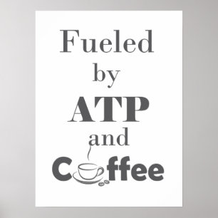ATPとコーヒーによる燃料 ポスター