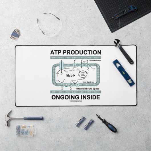 ATP Production Ongoing Inside Mitochondrion デスクマット (ワークステーション)