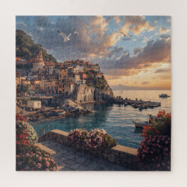 Atrani Sunset Harbor - Amalfi Coast Italian Villag ジグソーパズル