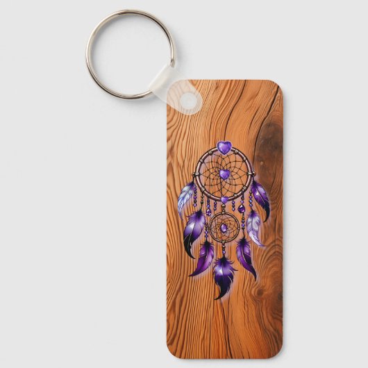 Atrapasueños corazón de Amatista キーホルダー (正面)