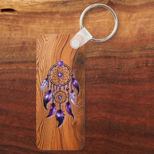 Atrapasueños corazón de Amatista キーホルダー (裏面)