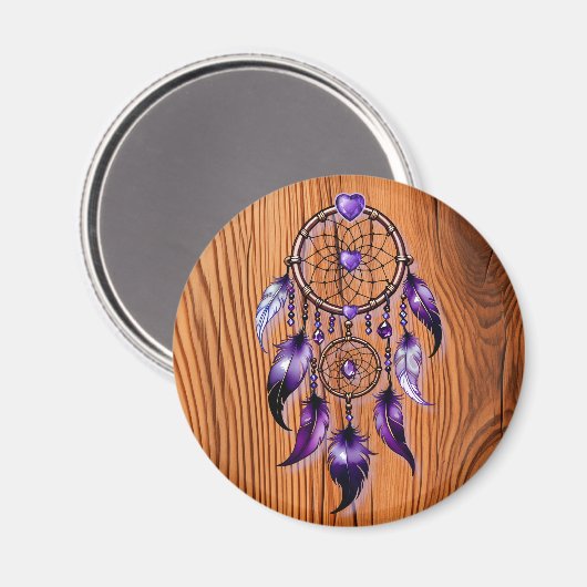 Atrapasueños corazón de Amatista マグネット (正面/裏面)