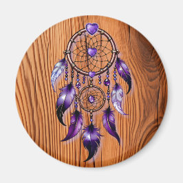 Atrapasueños corazón de Amatista マグネット