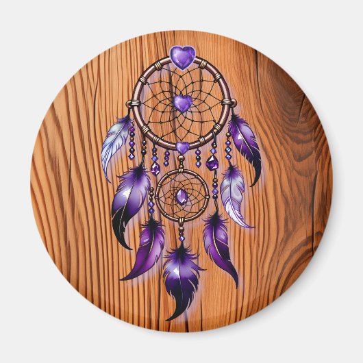 Atrapasueños corazón de Amatista マグネット (正面)